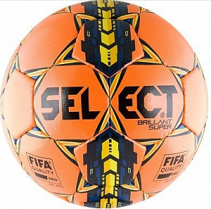 Футбольный мяч SELECT BRILLANT SUPER FIFA ORANGE 